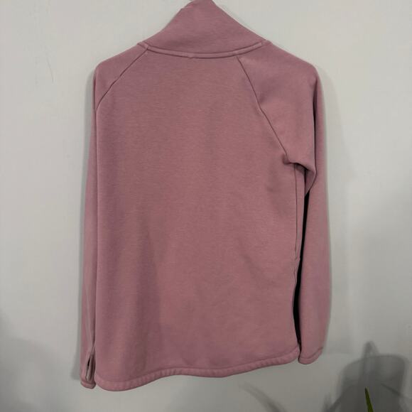 Athleta Cozy Karma Asym Pullover Sweatshirt w/ Zipper Upper Size XS Mauve - Picture 3 of 11